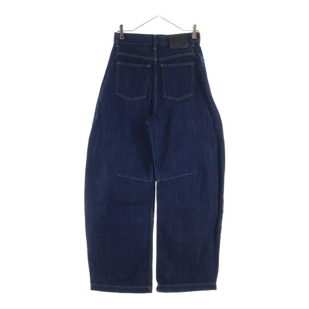 LOEWE(ロエベ) 25SS ANAGRAM BARREL JEANS アナグラム バレル ジップフライデニムパンツ ジーンズ レディース インディゴ S359Y11XCQ