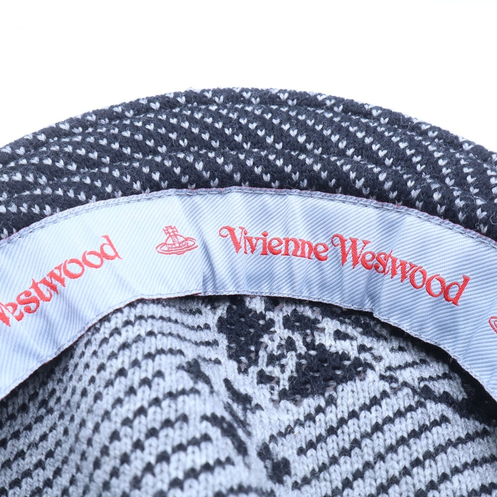Vivienne Westwood(ヴィヴィアンウエストウッド) ORB THERMO HUNTING オーブ サーモ ハンチング帽 帽子 キャップ ブラック 1344952001