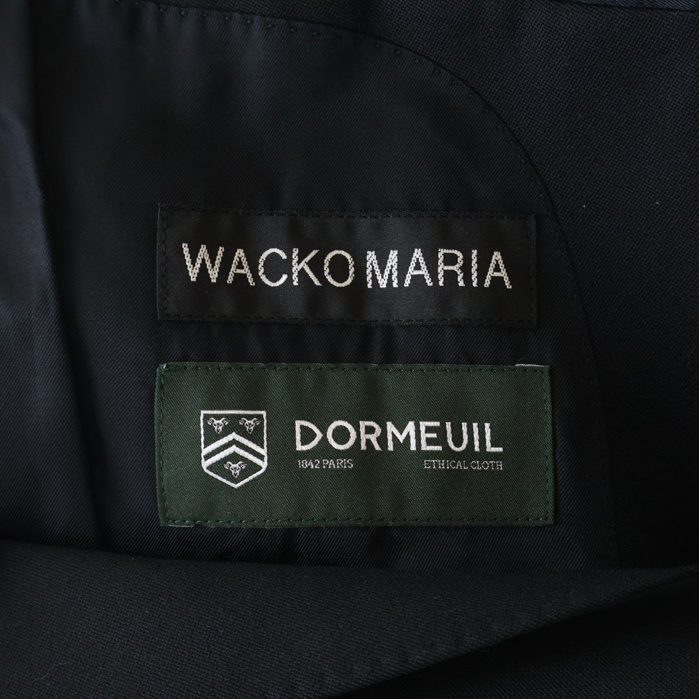 WACKO MARIA(ワコマリア) DORMEUIL SINGLE BREASTED JACKET/PLEATED TROUSERS TYPE-2 セットアップ スーツ ブラック