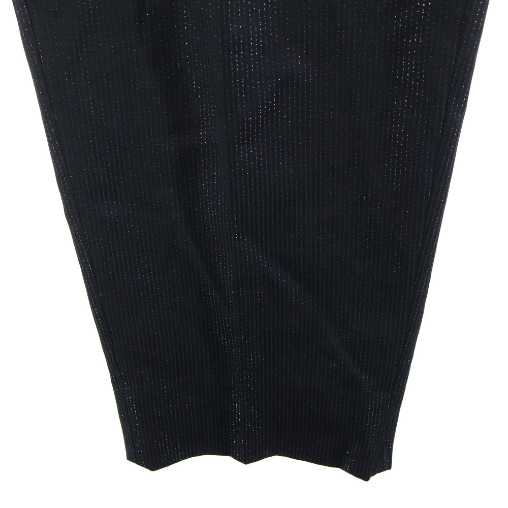 WACKO MARIA(ワコマリア) DORMEUIL / GLITTER PLEATED TROUSERS TYPE-2 ドーメル レインボー グリッター プリーツトラウザー スラックスパンツ ブラック