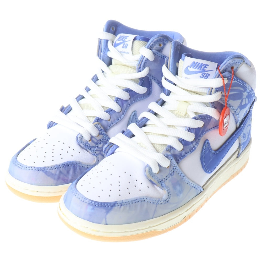 NIKE SB(ナイキエスビー) ×Carpet Company DUNK HIGH カーペットカンパニー ダンク ハイカットスニーカー ホワイト/ブルー US7.5/25.5cm CV1677-100