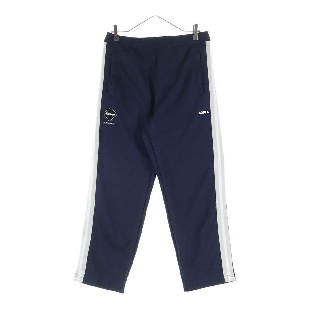 F.C.R.B./F.C.Real Bristol/FCRB(エフシーアールビー/エフシーレアルブリストル) 25SS TRAINING TRACK PANTS ロゴパッチ サイドライン トレーニング トラックパンツ ネイビー FCRB-250064