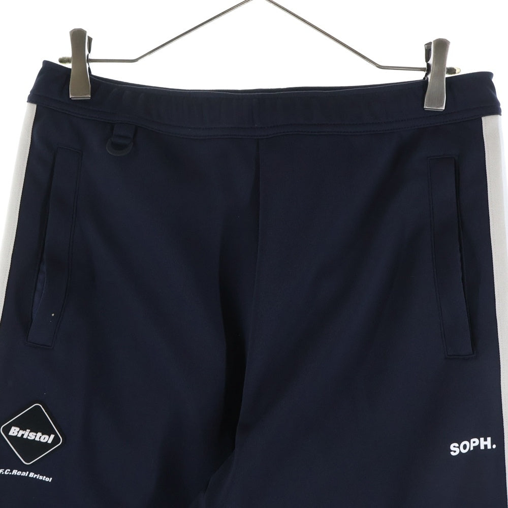F.C.R.B./F.C.Real Bristol/FCRB(エフシーアールビー/エフシーレアルブリストル) 25SS TRAINING TRACK PANTS ロゴパッチ サイドライン トレーニング トラックパンツ ネイビー FCRB-250064