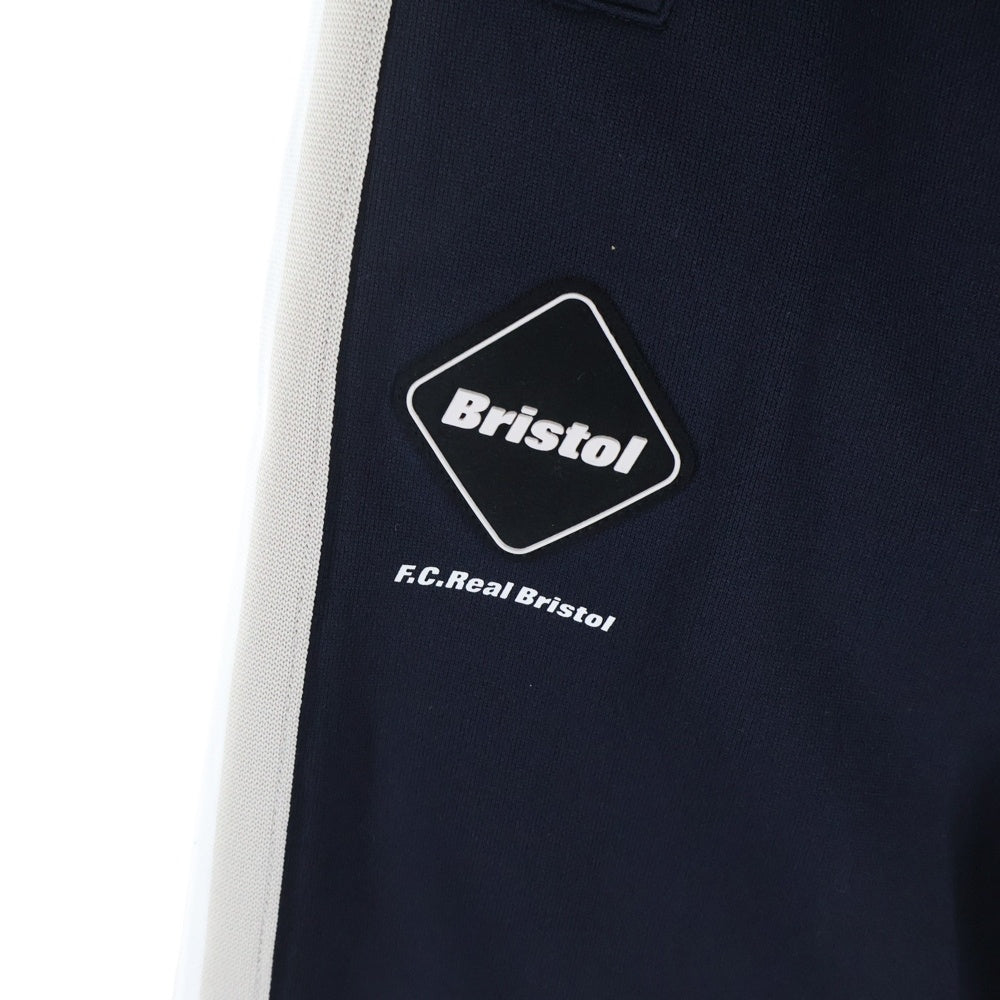 F.C.R.B./F.C.Real Bristol/FCRB(エフシーアールビー/エフシーレアルブリストル) 25SS TRAINING TRACK PANTS ロゴパッチ サイドライン トレーニング トラックパンツ ネイビー FCRB-250064