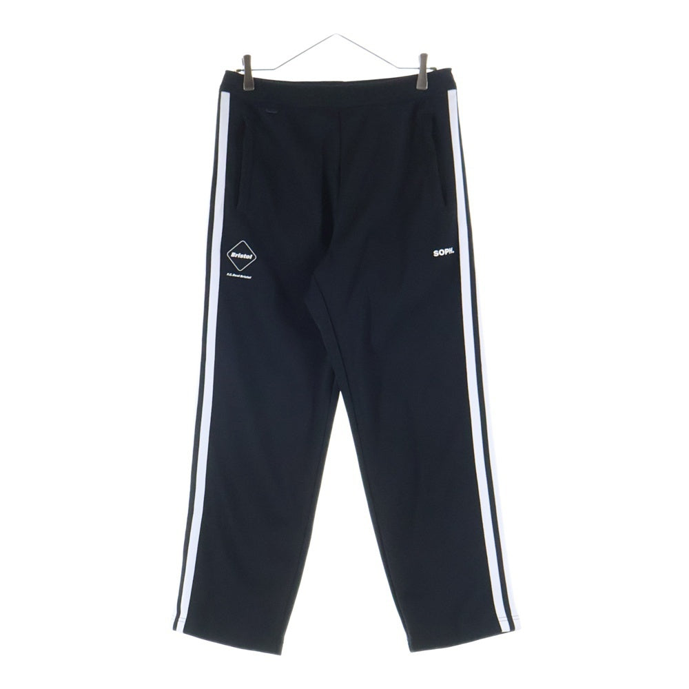 F.C.R.B./F.C.Real Bristol/FCRB(エフシーアールビー/エフシーレアルブリストル) 25SS TRAINING TRACK PANTS ロゴパッチ サイドライン トレーニング トラックパンツ ブラック FCRB-250064