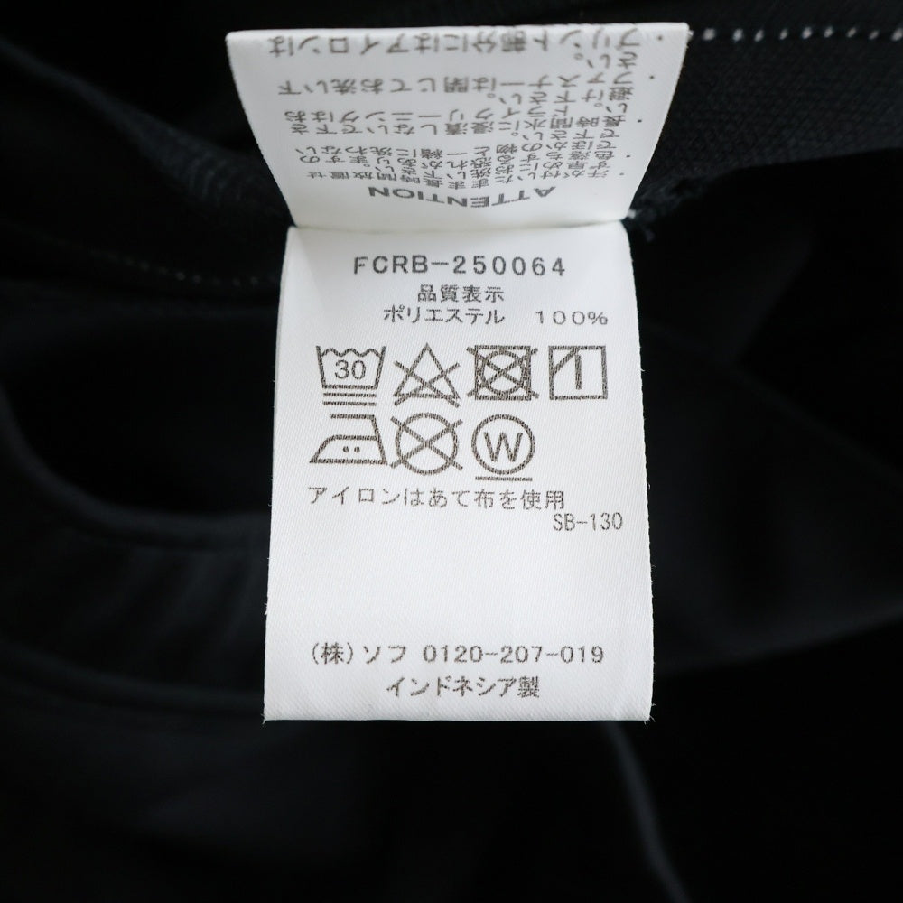 F.C.R.B./F.C.Real Bristol/FCRB(エフシーアールビー/エフシーレアルブリストル) 25SS TRAINING TRACK PANTS ロゴパッチ サイドライン トレーニング トラックパンツ ブラック FCRB-250064