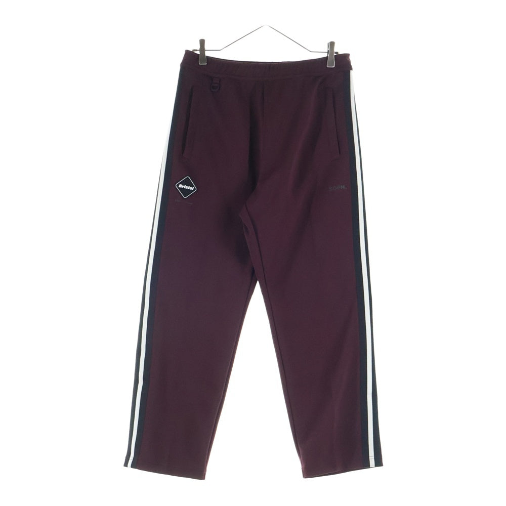 F.C.R.B./F.C.Real Bristol/FCRB(エフシーアールビー/エフシーレアルブリストル) 25AW TRAINING TRACK PANTS ロゴパッチ サイドライン トレーニング トラックパンツ ワインレッド FCRB-252085