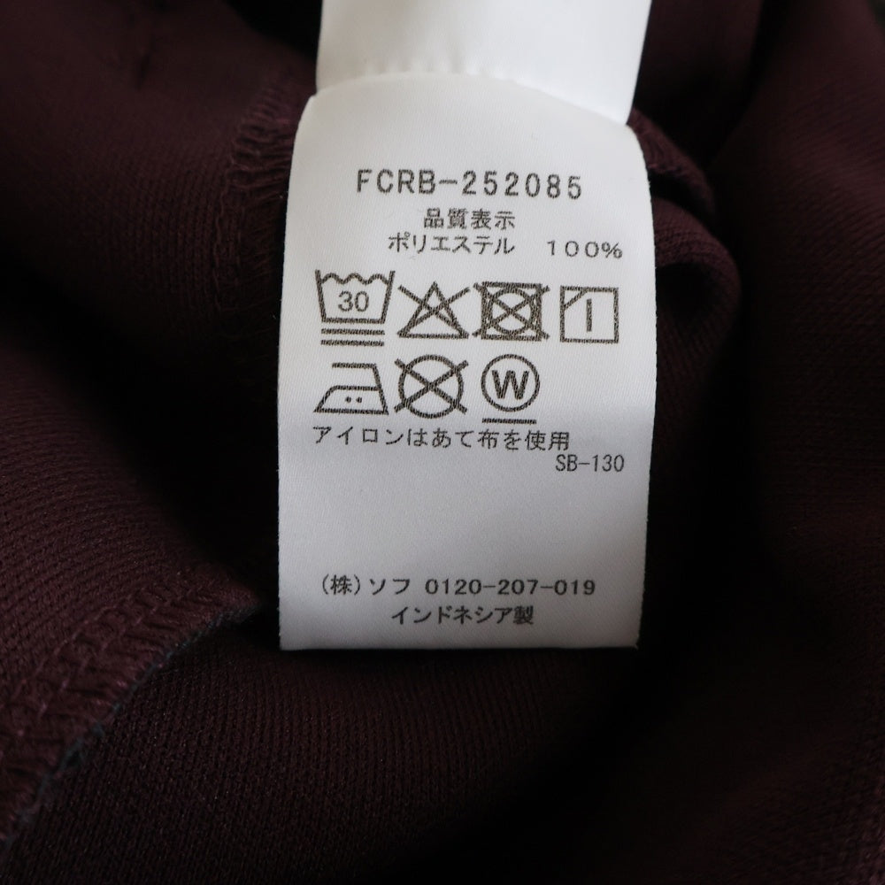F.C.R.B./F.C.Real Bristol/FCRB(エフシーアールビー/エフシーレアルブリストル) 25AW TRAINING TRACK PANTS ロゴパッチ サイドライン トレーニング トラックパンツ ワインレッド FCRB-252085
