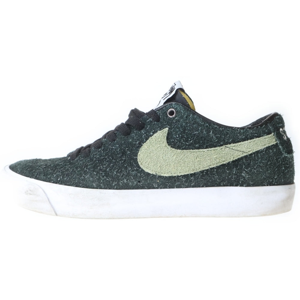 NIKE SB(ナイキエスビー) ×STUSSY SB ZOOM BLAZER LOW QS ステューシー ズームブレザー ローカットスニーカー ブラック/オリーブ US10/28cm BQ6449-001