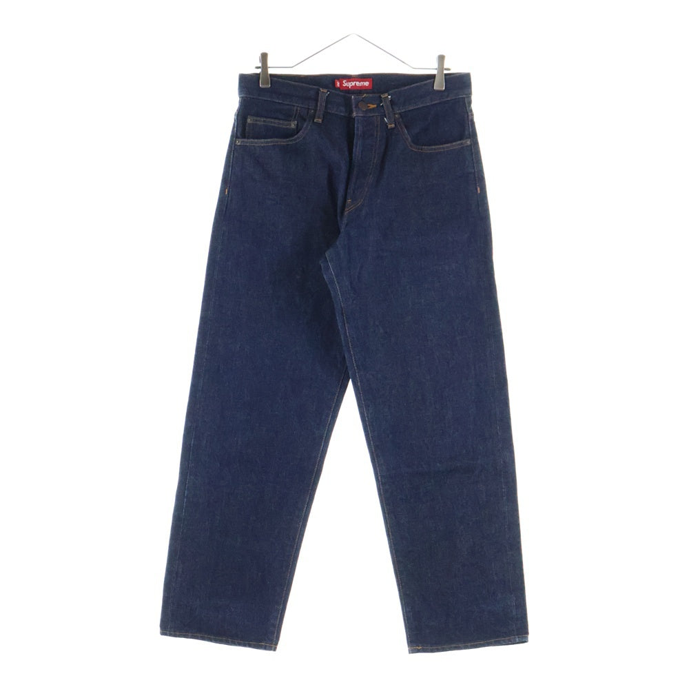 SUPREME(シュプリーム) 25AW Rigid Loose Fit Selvedge Jean リジッド セルビッジ ルーズ フィット ボタンフライ マルチポケット デニムパンツ インディゴ