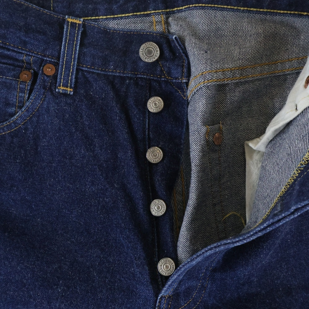 Levi's(リーバイス) 90S VINTAGE USA製 ヴィンテージ バレンシア工場 501XX ボタン裏555 ボタンフライストレートデニムパンツ インディゴ