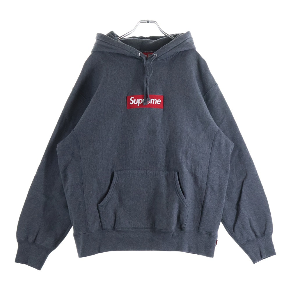 SUPREME(シュプリーム) 21AW Box Logo Hooded Sweatshirt ボックスロゴ フーデッドスウェットシャツ プルオーバーパーカー グレー