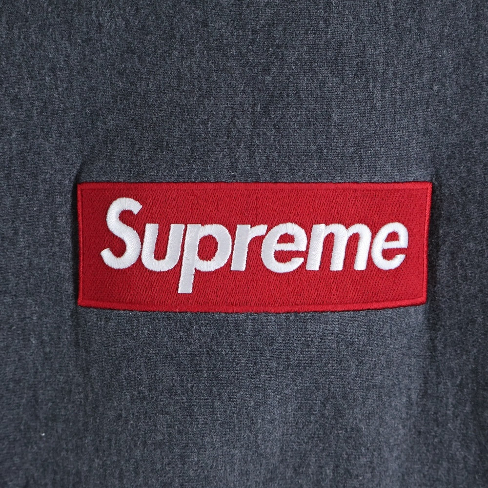 SUPREME(シュプリーム) 21AW Box Logo Hooded Sweatshirt ボックスロゴ フーデッドスウェットシャツ プルオーバーパーカー グレー