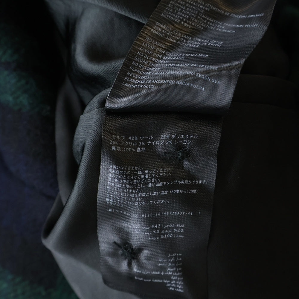 KITH(キス) 24AW BONDED WOOL ABEL SHIRT ボンデッド ボタンアップ ウールチェックシャツ グリーン/ブルー