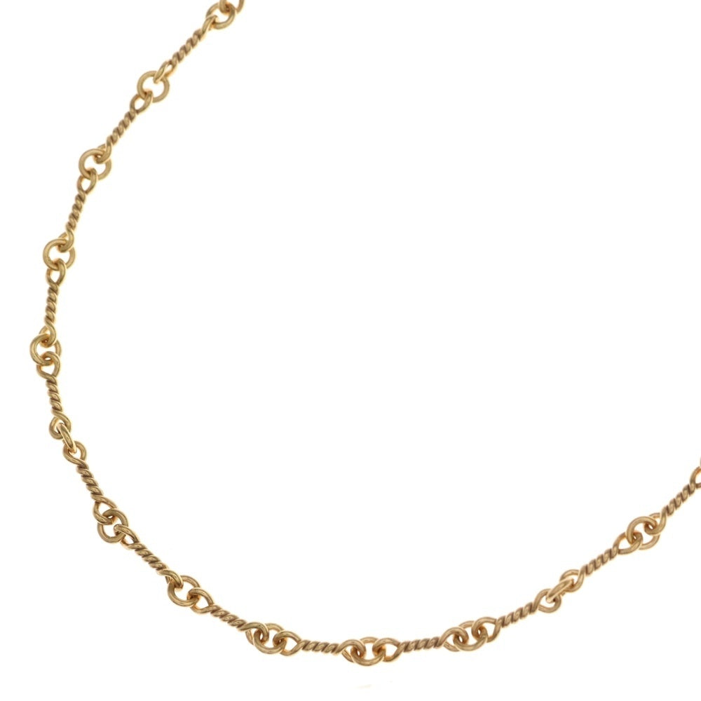 CHROME HEARTS(クロムハーツ) 22K NECKCHAIN T24 ツイストチェーンネックレス 24inch ゴールド