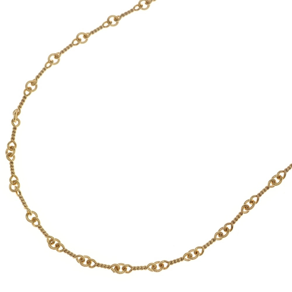 CHROME HEARTS(クロムハーツ) 22K NECKCHAIN T18 ツイストチェーンネックレス 18inch ゴールドBCA014