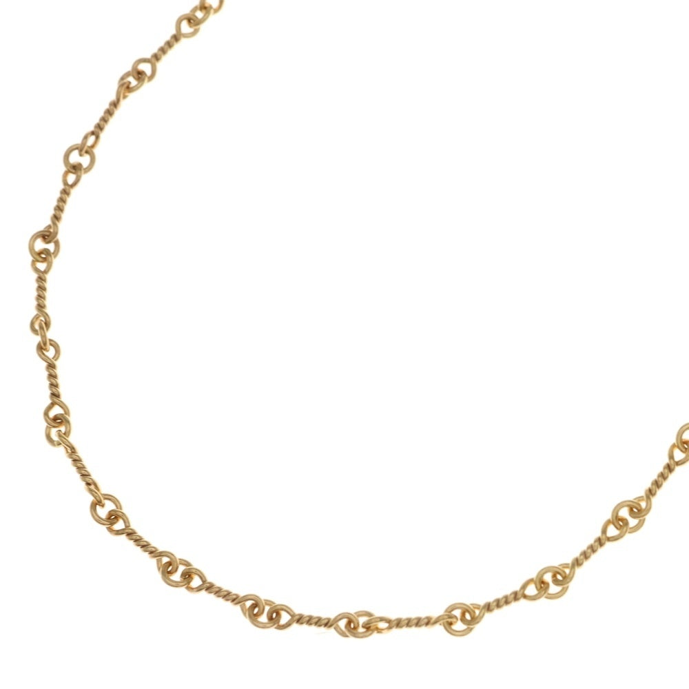 CHROME HEARTS(クロムハーツ) 22K NECKCHAIN T24 ツイストチェーンネックレス 24inch ゴールド