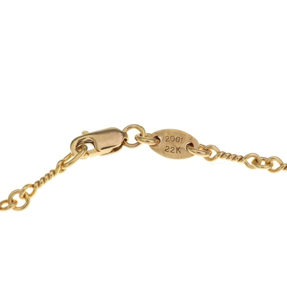 CHROME HEARTS(クロムハーツ) 22K NECKCHAIN T24 ツイストチェーンネックレス 24inch ゴールド