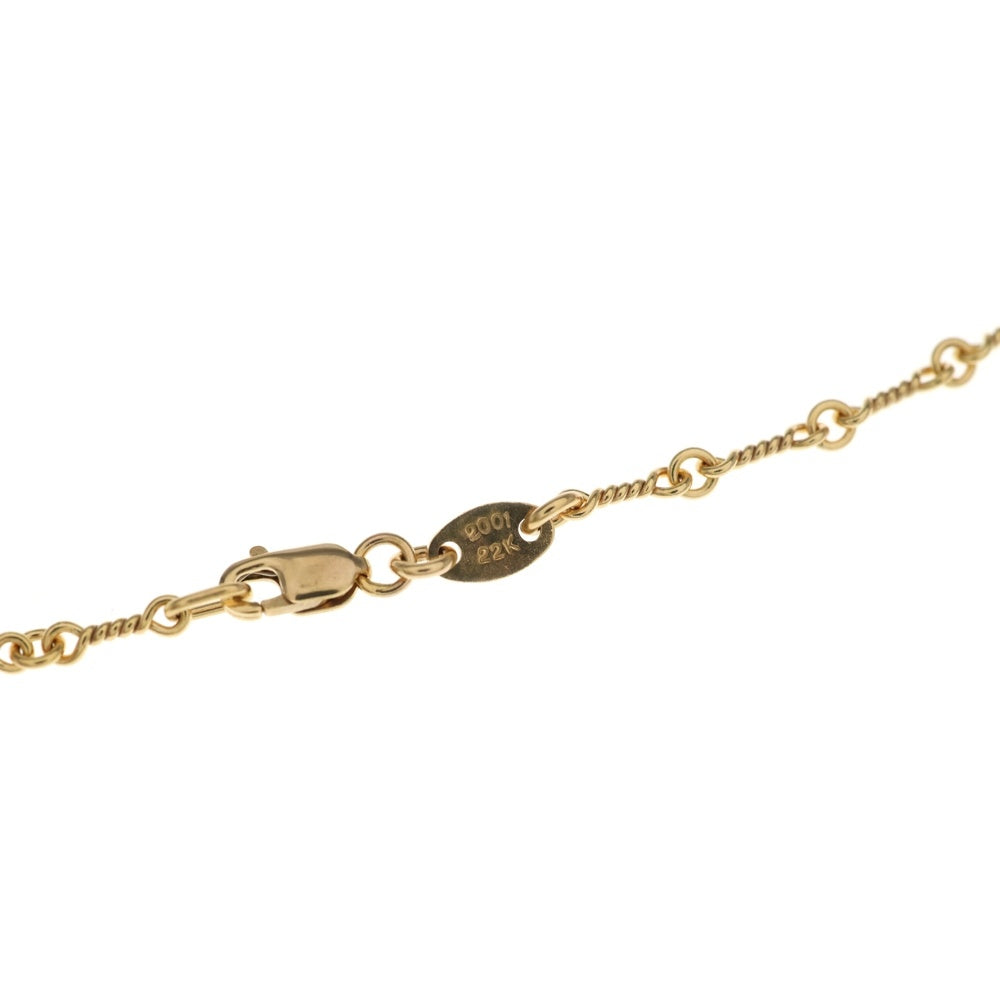 CHROME HEARTS(クロムハーツ) 22K NECKCHAIN T20 ツイストチェーンネックレス 20inch ゴールド BCA015