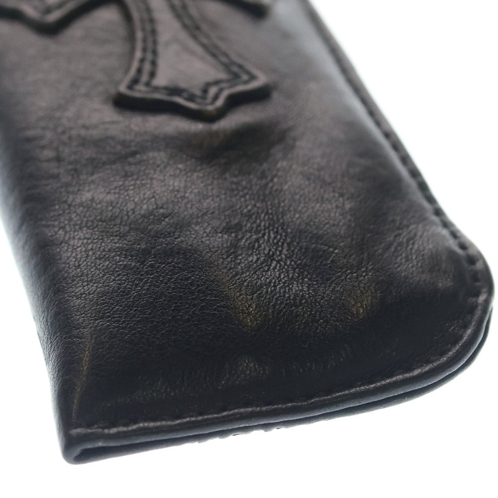 CHROME HEARTS(クロムハーツ) PEN CASE クロスパッチ レザーペンケース ブラック