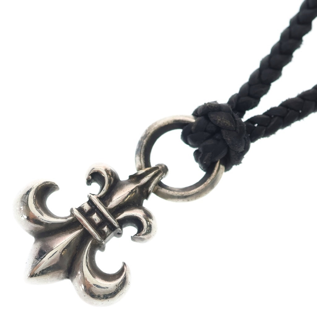 CHROME HEARTS(クロムハーツ) BS FLUER BSフレアペンダント シルバー ネックレストップ レザーブレイド シルバー