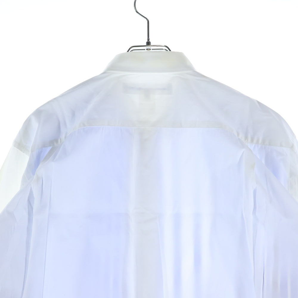 COMME des GARCONS SHIRT(コムデギャルソンシャツ) 20SS パッチワーク ストライプ 長袖 シャツ ブルー/ホワイト S28058