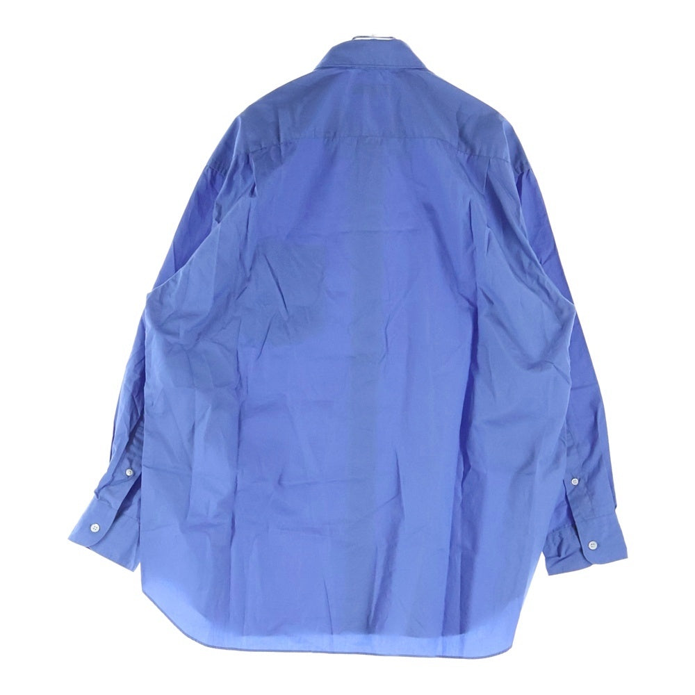 COMME des GARCONS HOMME(コムデギャルソンオム) 22SS AD2021 ロゴ プリント 長袖 シャツ ブルー HI‐B003