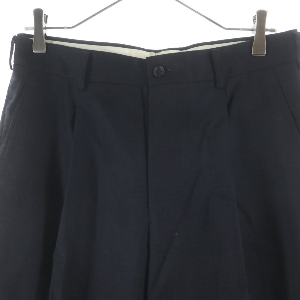 COMME des GARCONS HOMME DEUX(コムデギャルソン オムドゥ) 19AW AD2019 千鳥格子柄 1タック ウールスラックスパンツ ブラック DD-P026