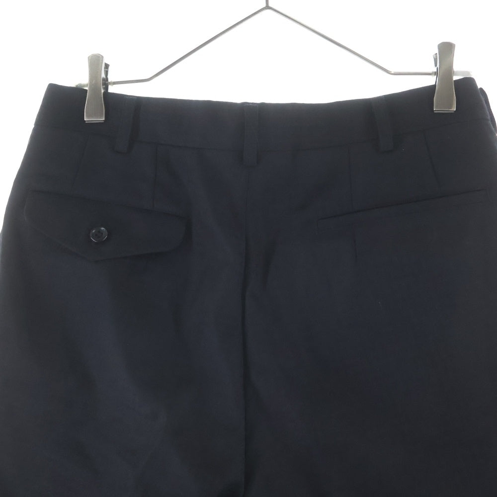 COMME des GARCONS HOMME DEUX(コムデギャルソン オムドゥ) 19AW AD2019 千鳥格子柄 1タック ウールスラックスパンツ ブラック DD-P026