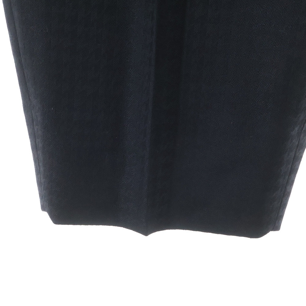 COMME des GARCONS HOMME DEUX(コムデギャルソン オムドゥ) 19AW AD2019 千鳥格子柄 1タック ウールスラックスパンツ ブラック DD-P026