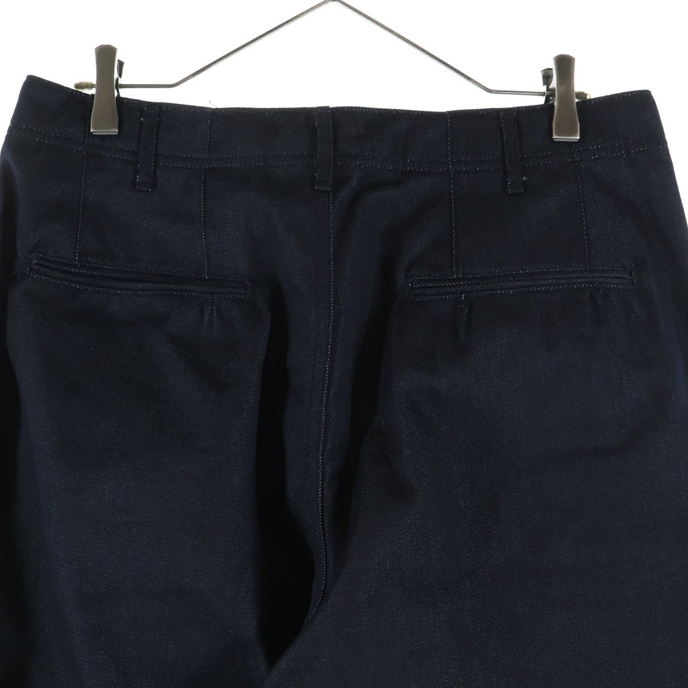 COMME des GARCONS HOMME(コムデギャルソンオム) 24SS AD2023 ジップフライ 1タック エステルデニムパンツ インディゴ HM-P017