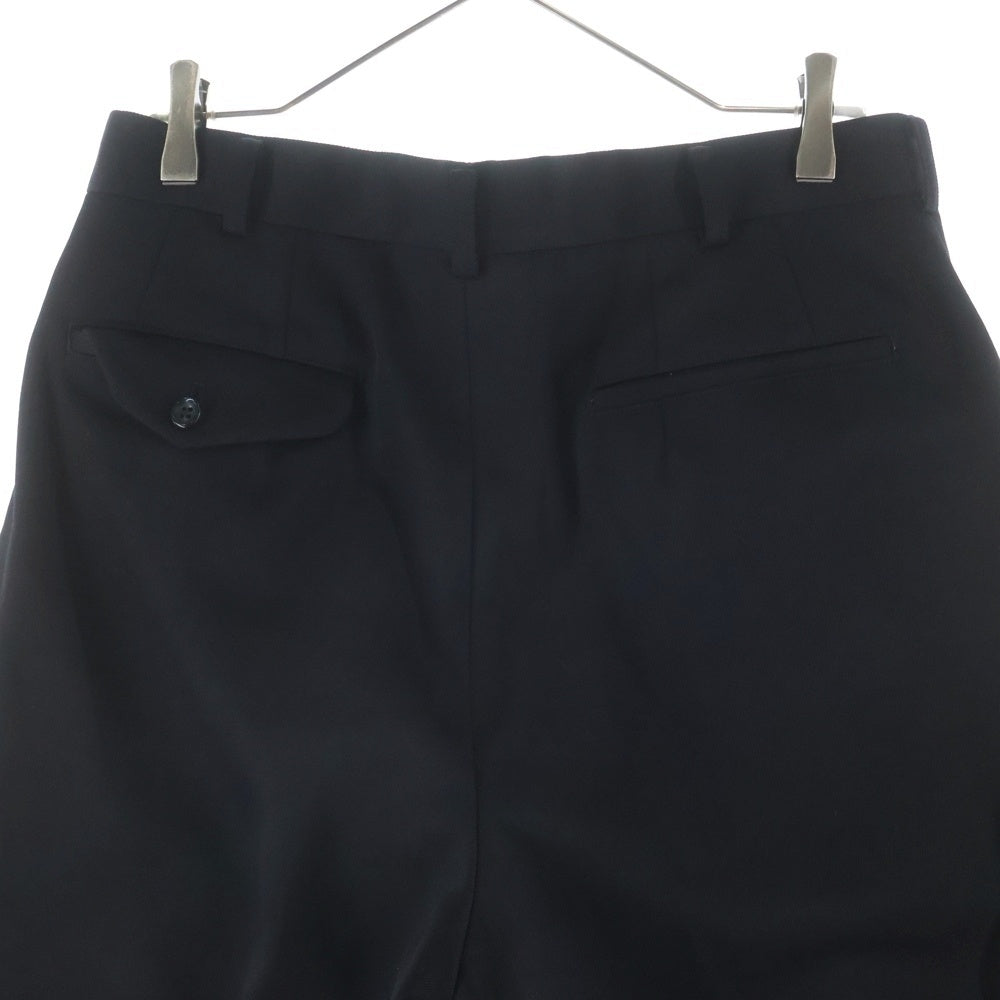 COMME des GARCONS HOMME DEUX(コムデギャルソン オムドゥ) 23AW AD2023 1Tuck pant ワンタック ウールワイドパンツ ブラック DL-P027