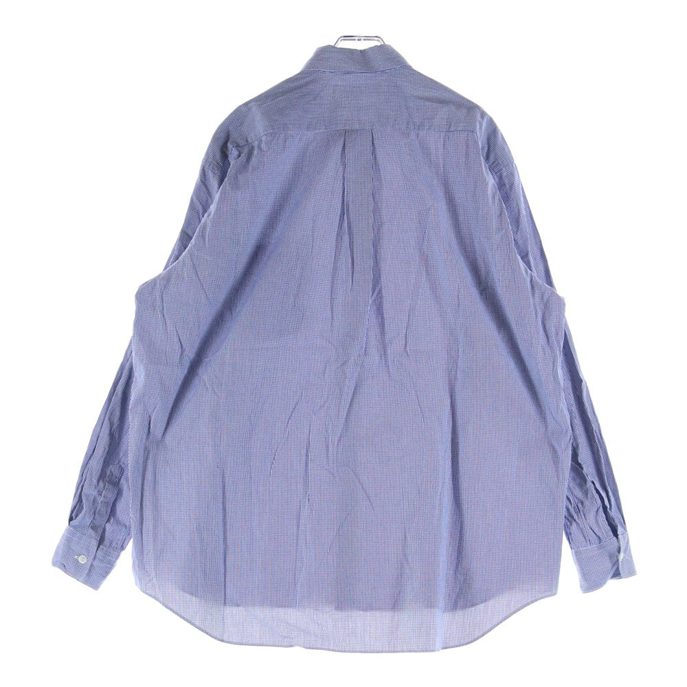 COMME des GARCONS SHIRT(コムデギャルソンシャツ) 95SS AD1994 長袖ギンガムチェックボタンシャツ ブルー FW-01010M