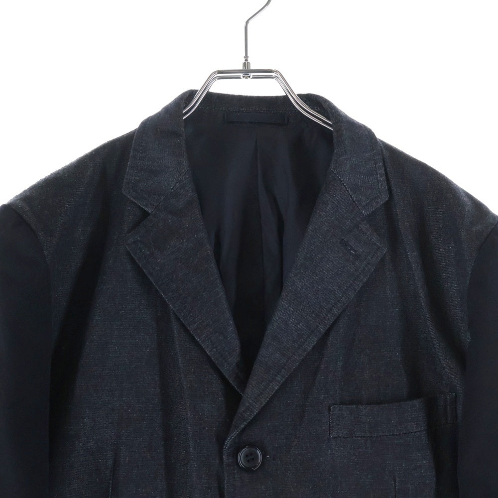 COMME des GARCONS HOMME(コムデギャルソンオム) 19AW AD2019 素材切替 3Bテーラードジャケット ブラック HD-J005