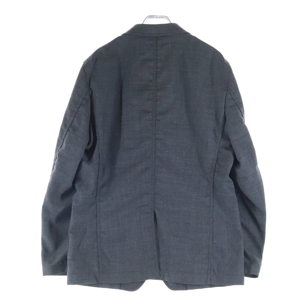 COMME des GARCONS HOMME(コムデギャルソンオム) 18AW AD2018 裏地チェック 3Bウールテーラードジャケット グレー HB-J019