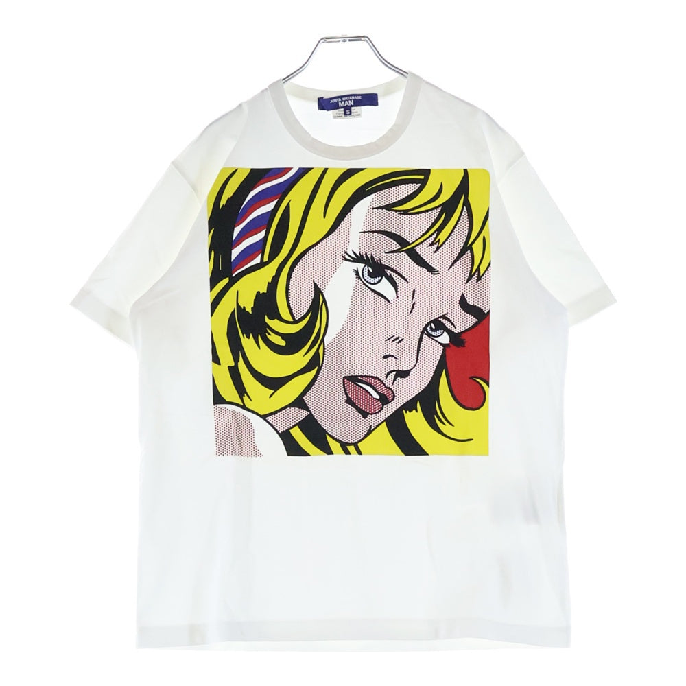 JUNYA WATANABE COMME des GARCONS(ジュンヤワタナベ コムデギャルソン) 23SS AD2022 ×Roy Lichtenstain ロイ リキテンスタイン クルーネック半袖Tシャツ カットソー ホワイト WK-T005