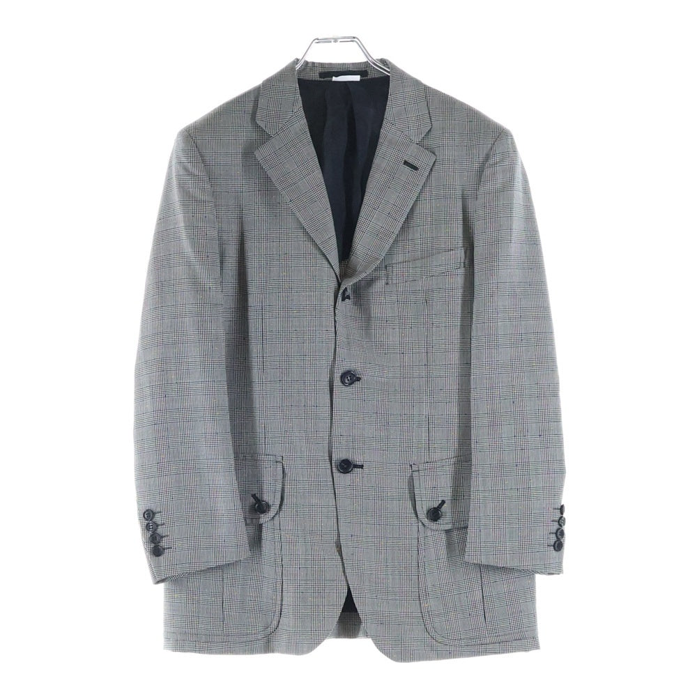 COMME des GARCONS HOMME DEUX(コムデギャルソン オムドゥ) 22SS AD2021 グレンチェック セットアップスーツ シングルテーラードジャケット スラックスパンツ グレー DI-J040/DI-P038