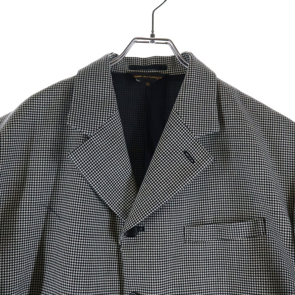 COMME des GARCONS(コムデギャルソン) 23AW AD2023 千鳥格子 ウール シングルテーラードジャケット グレー GL-J015