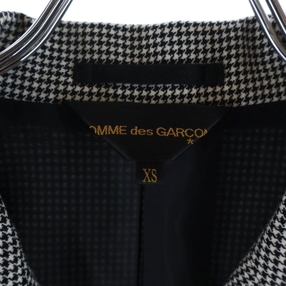 COMME des GARCONS(コムデギャルソン) 23AW AD2023 千鳥格子 ウール シングルテーラードジャケット グレー GL-J015