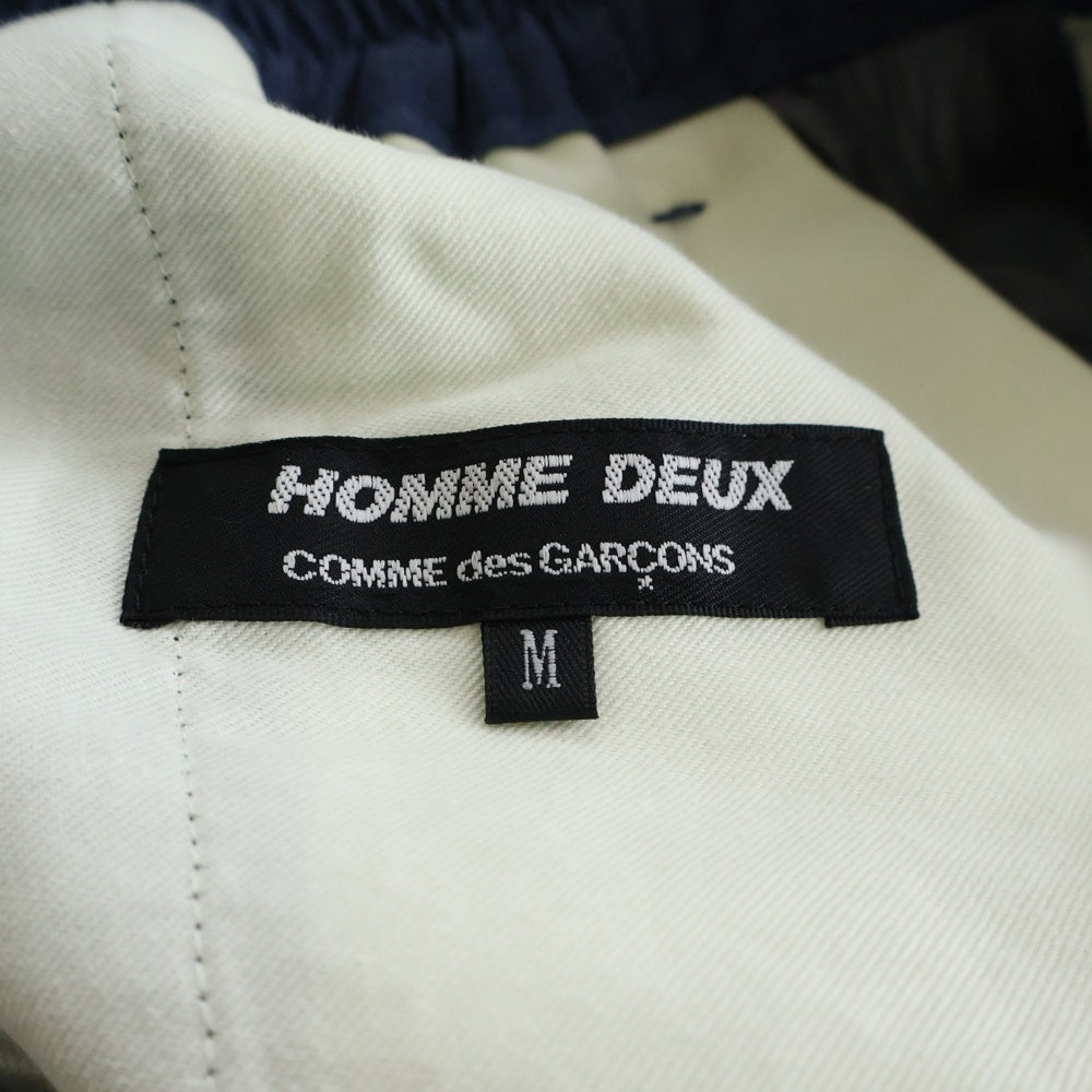 COMME des GARCONS HOMME DEUX(コムデギャルソン オムドゥ) 23SS AD2022 ウール テーパードスラックスパンツ ブルー DK-P033