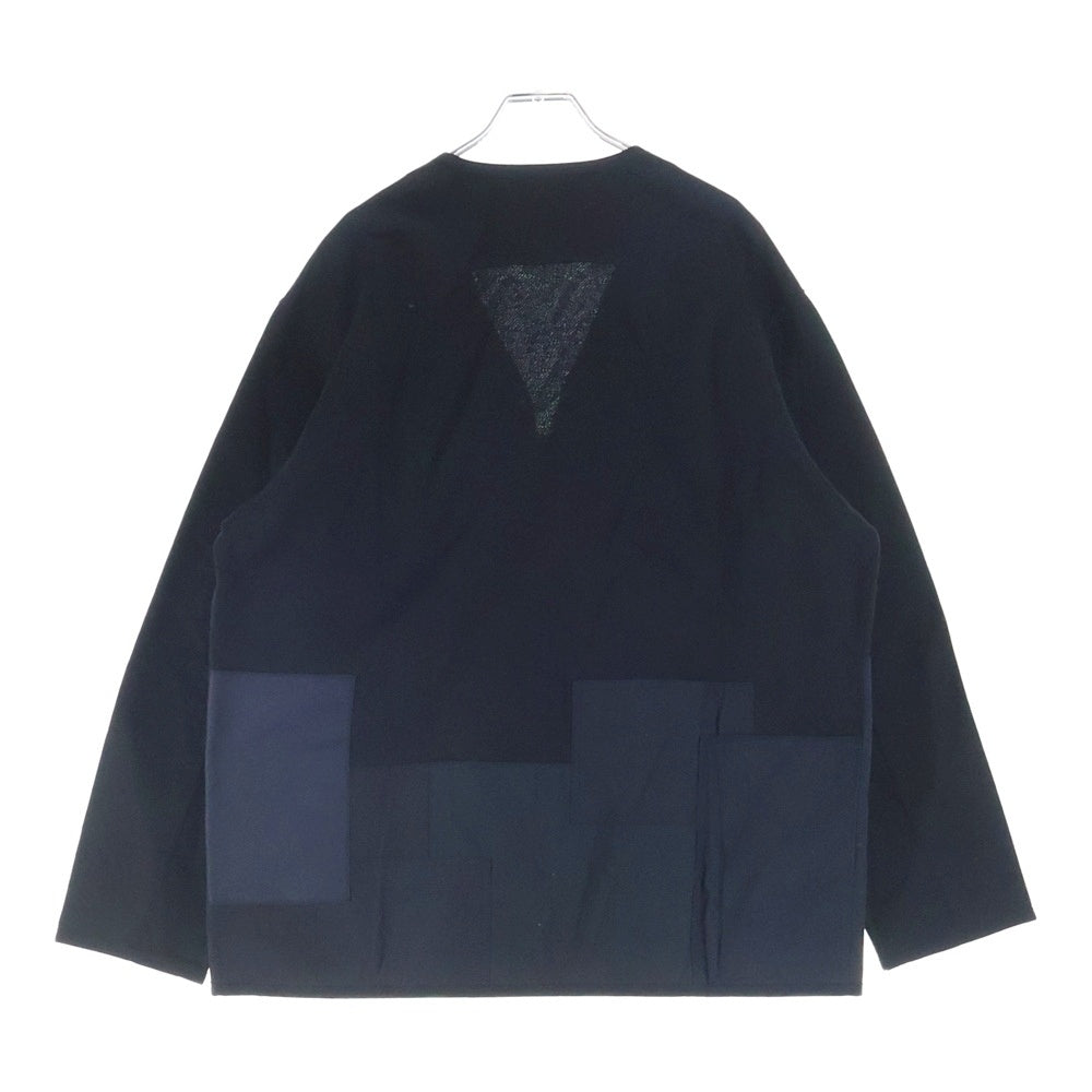 COMME des GARCONS HOMME(コムデギャルソンオム) 25AW AD2025 バックサテン コットンシャツジャケット ブラック HP-J015