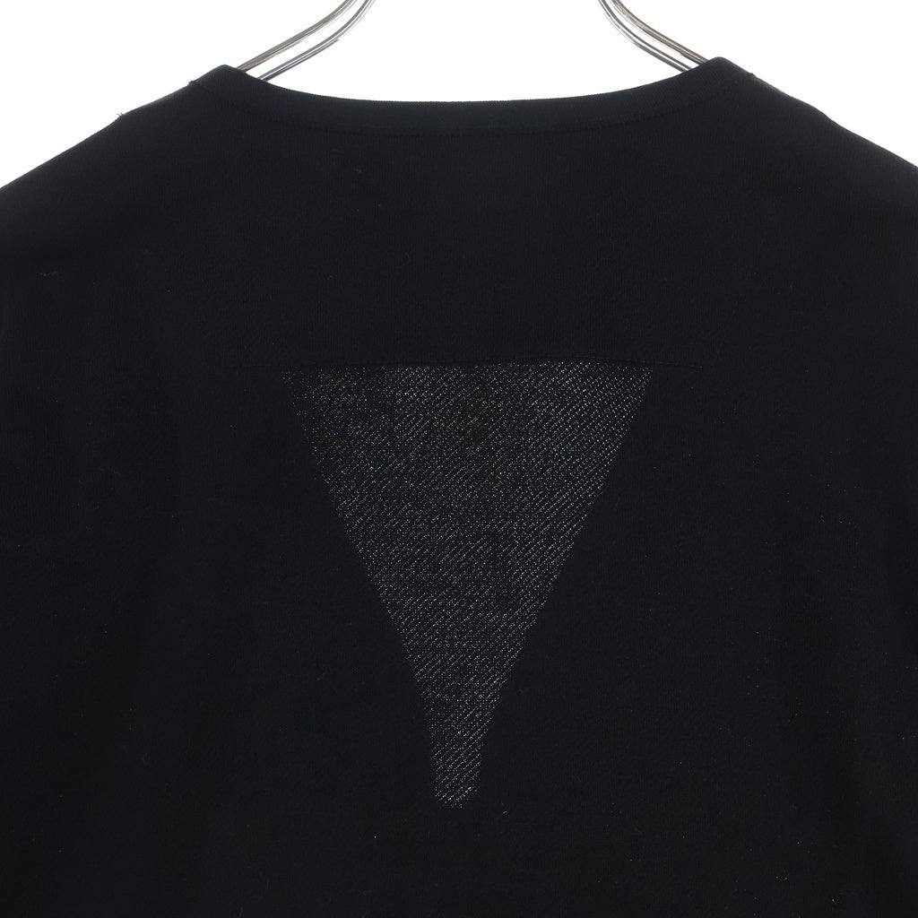 COMME des GARCONS HOMME(コムデギャルソンオム) 24AW AD2024 パッチワーク ジップアップノーカラージャケット ブラック HN-T012