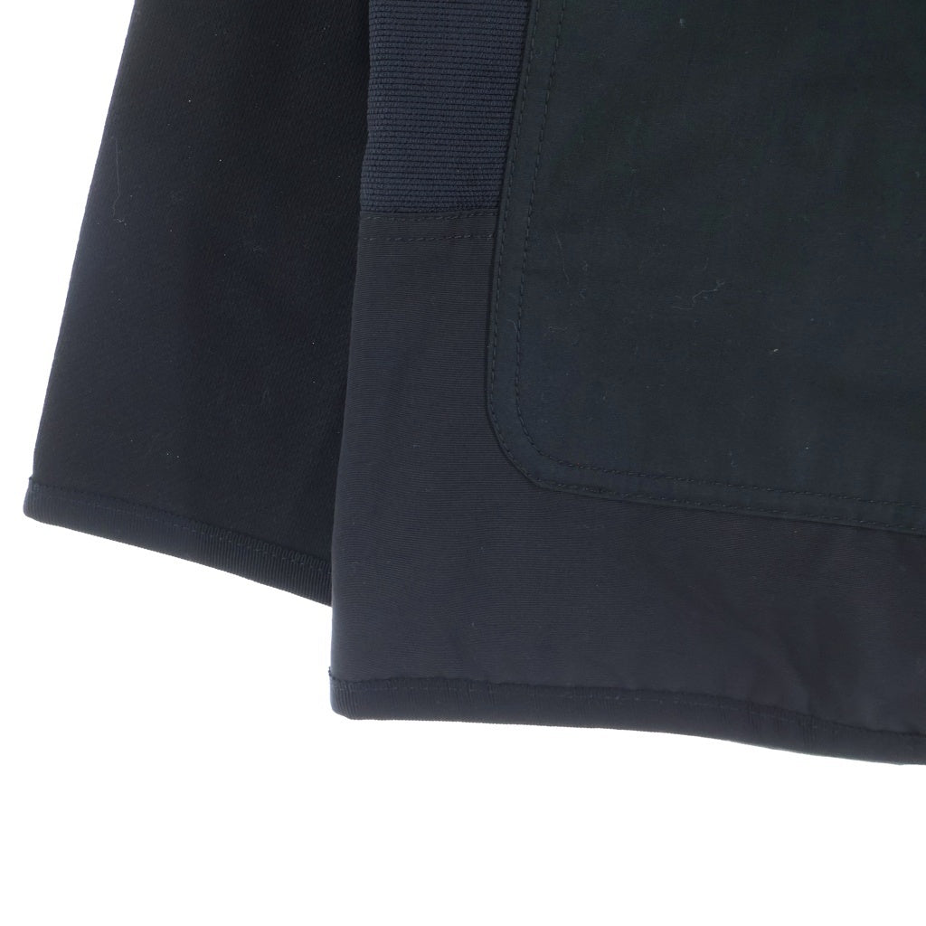 COMME des GARCONS HOMME(コムデギャルソンオム) 24AW AD2024 パッチワーク ジップアップノーカラージャケット ブラック HN-T012