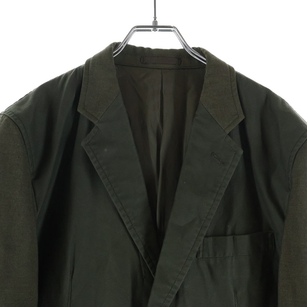 COMME des GARCONS HOMME(コムデギャルソンオム) 20AW AD2020 ドッキング シングルテーラードジャケット カーキ HF-J002