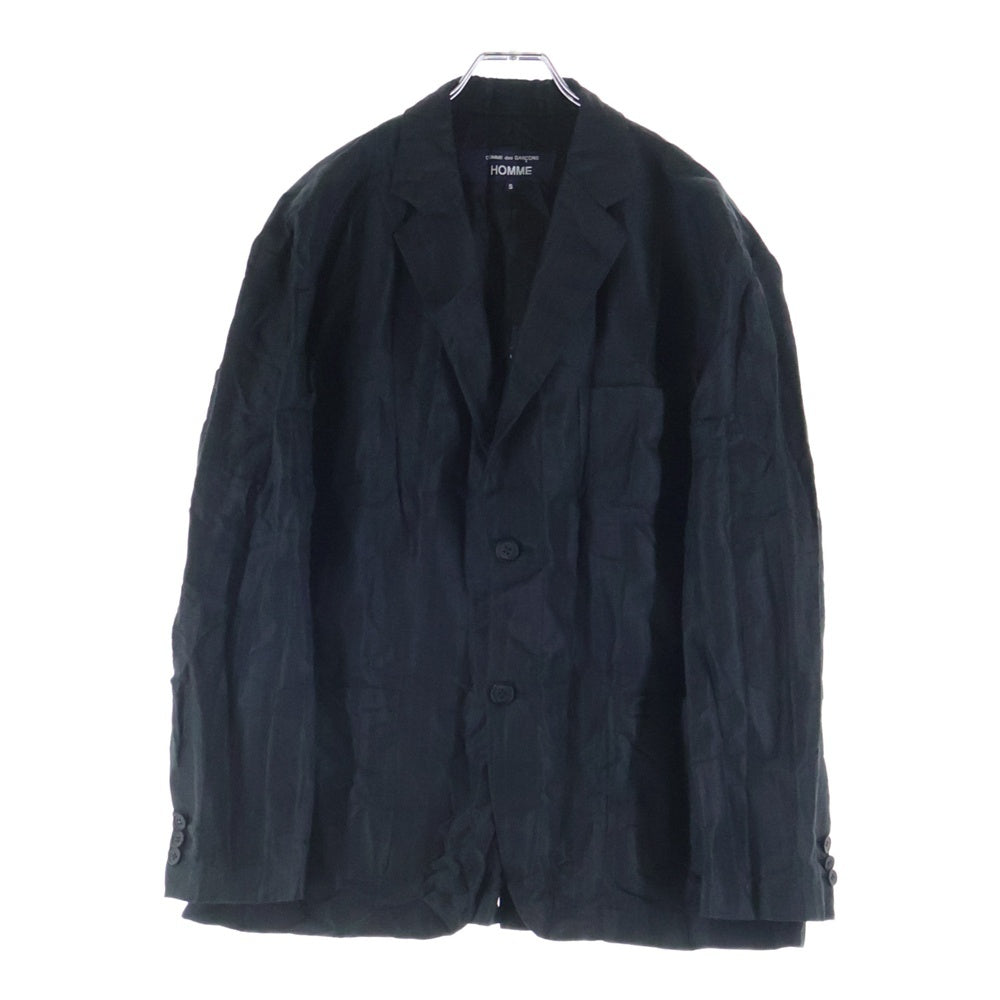 COMME des GARCONS HOMME(コムデギャルソンオム) 25SS AD2024 ストライプ シングルテーラードジャケット ブラック HO-J026
