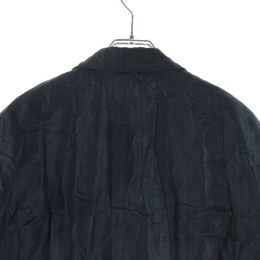 COMME des GARCONS HOMME(コムデギャルソンオム) 25SS AD2024 ストライプ シングルテーラードジャケット ブラック HO-J026