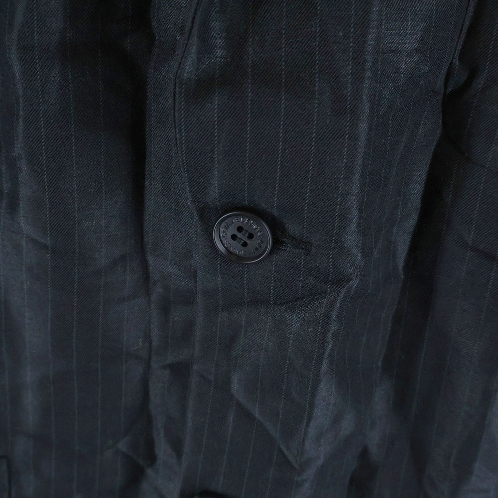 COMME des GARCONS HOMME(コムデギャルソンオム) 25SS AD2024 ストライプ シングルテーラードジャケット ブラック HO-J026