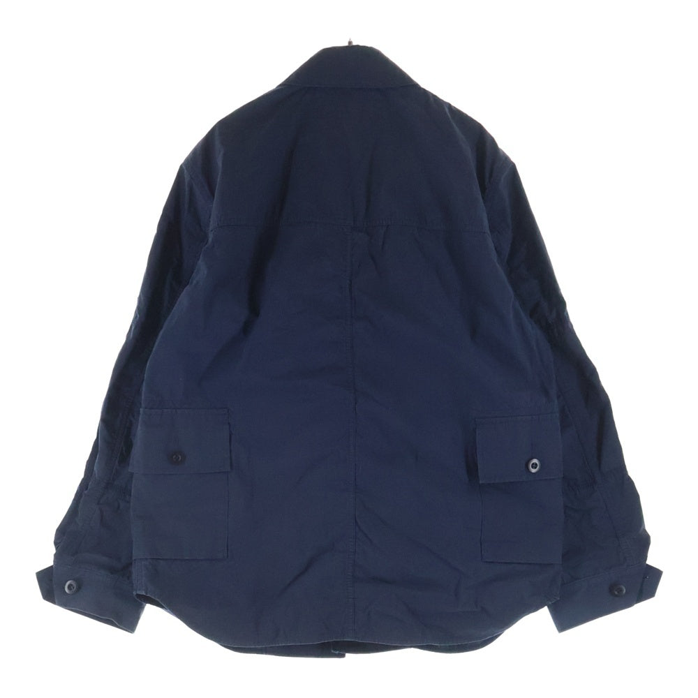 COMME des GARCONS HOMME(コムデギャルソンオム) 21SS AD2020 裏地チェック マルチポケット コットンジャケット ネイビー HG-J010