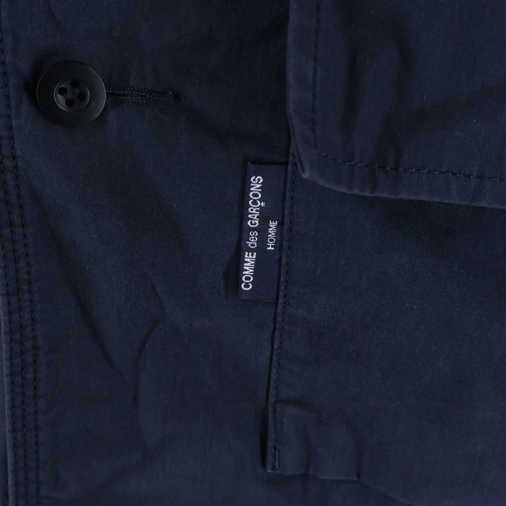 COMME des GARCONS HOMME(コムデギャルソンオム) 21SS AD2020 裏地チェック マルチポケット コットンジャケット ネイビー HG-J010