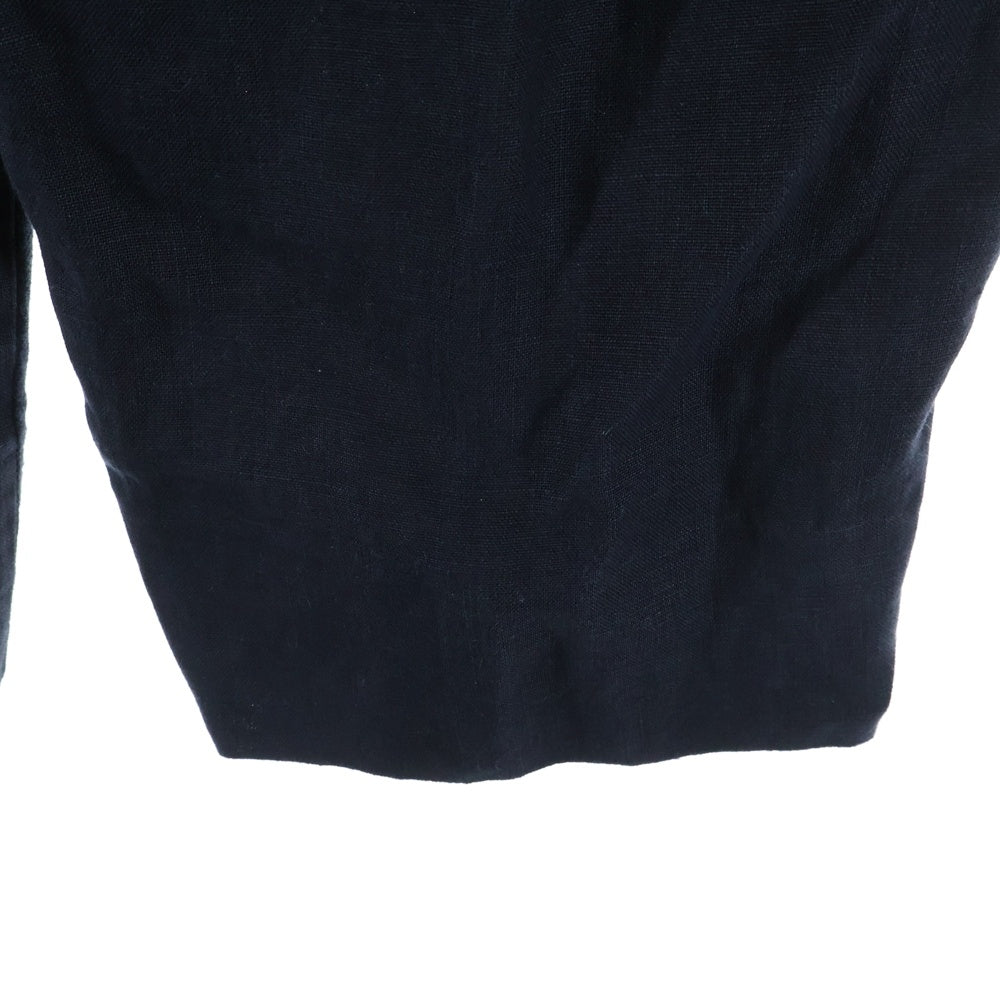 COMME des GARCONS HOMME(コムデギャルソンオム) 22SS AD2021 キュプラ混 2タック スラックスパンツ ネイビー HI-P020